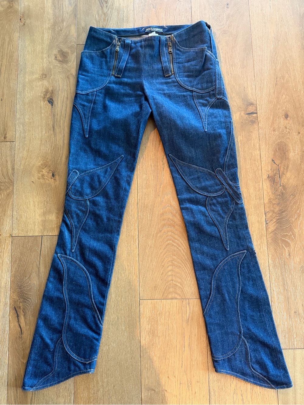 Rare S/S 2002 Dolce and Gabanna Runway Butterfly Jeans
